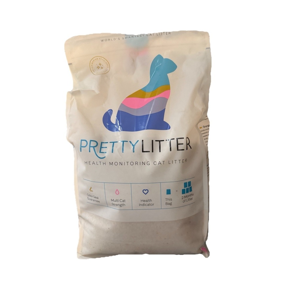 Pretty Litter Health Monitoring Cat Litter, Non-Clumping Crystal Litter 8 lb